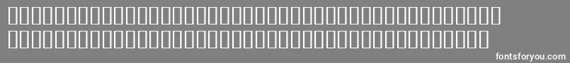 BulmerMtRegularExpertItalic-fontti – valkoiset fontit harmaalla taustalla