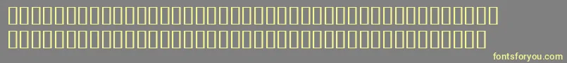 BulmerMtRegularExpertItalic-fontti – keltaiset fontit harmaalla taustalla