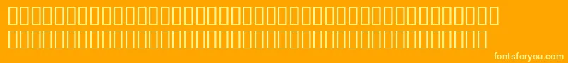 BulmerMtRegularExpertItalic Font – Yellow Fonts on Orange Background