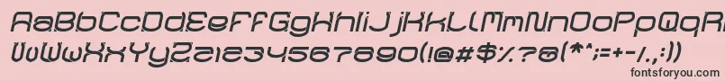 RaynalizItalic Font – Black Fonts on Pink Background