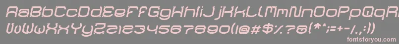 RaynalizItalic Font – Pink Fonts on Gray Background