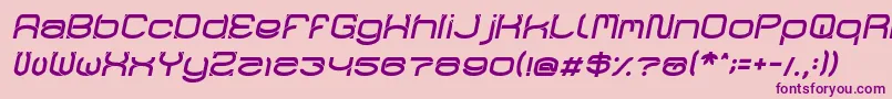 RaynalizItalic Font – Purple Fonts on Pink Background