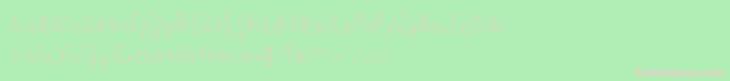 Police FromAshesToBeauty – polices roses sur fond vert