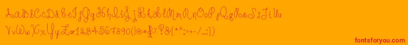FromAshesToBeauty Font – Red Fonts on Orange Background