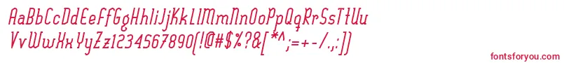 SexythingBoldItalic Font – Red Fonts on White Background