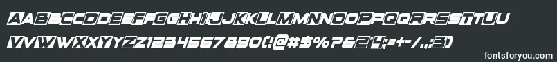 Voxboxcondital Font – White Fonts on Black Background