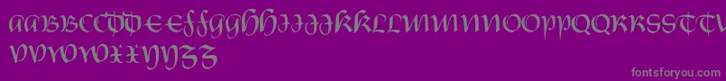 CastiglioneRegular-Schriftart – Graue Schriften auf violettem Hintergrund