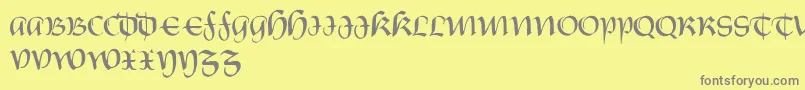 Weitere Informationen zur CastiglioneRegular-Schriftart CastiglioneRegular-Schriftart – Graue Schriften auf gelbem Hintergrund