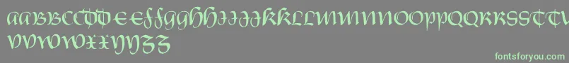 CastiglioneRegular-Schriftart – Grüne Schriften auf grauem Hintergrund