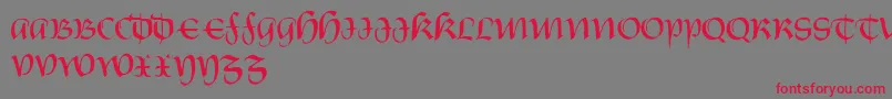 Weitere Informationen zur CastiglioneRegular-Schriftart CastiglioneRegular-Schriftart – Rote Schriften auf grauem Hintergrund