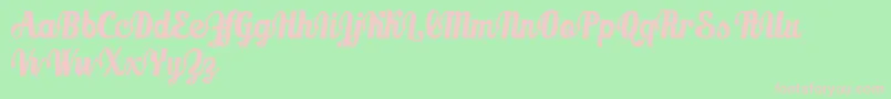 MarmellatajamDemo Font – Pink Fonts on Green Background