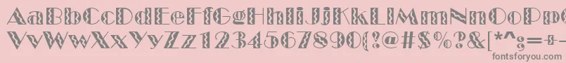 GeFiestaMarquee Font – Gray Fonts on Pink Background