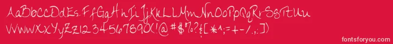 fuente Lehn174 – Fuentes Rosadas Sobre Fondo Rojo