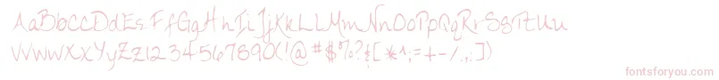 Lehn174 Font – Pink Fonts on White Background