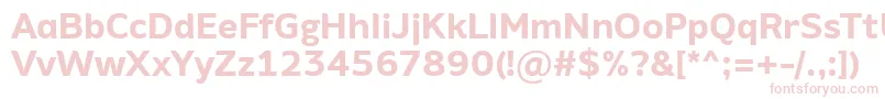 AminoAltBold Font – Pink Fonts on White Background