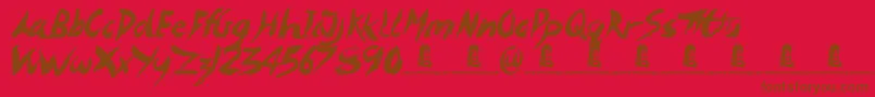 More about ImaginationStation Font ImaginationStation Font – Brown Fonts on Red Background