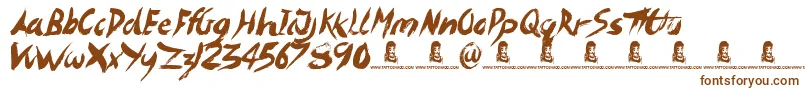 ImaginationStation Font – Brown Fonts on White Background