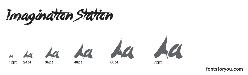 Größen der Schriftart ImaginationStation