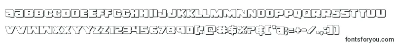 Шрифт Righthandluke3D – формы шрифтов