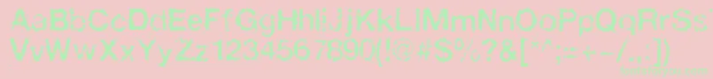 Faxada Font – Green Fonts on Pink Background