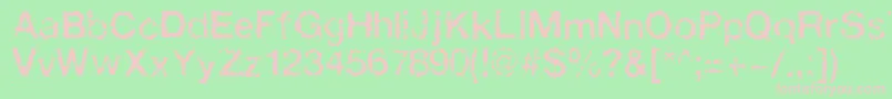Faxada Font – Pink Fonts on Green Background