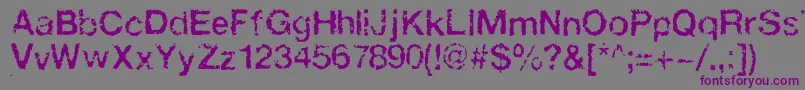 Faxada Font – Purple Fonts on Gray Background