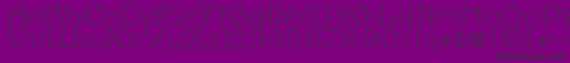 Eddaoutline Font – Black Fonts on Purple Background