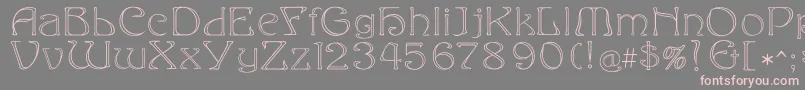 Eddaoutline-Schriftart – Rosa Schriften auf grauem Hintergrund