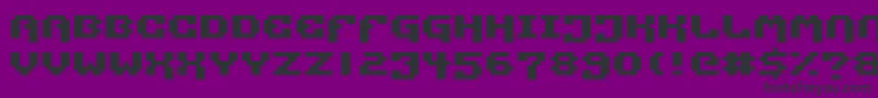 PixelTechnology Font – Black Fonts on Purple Background