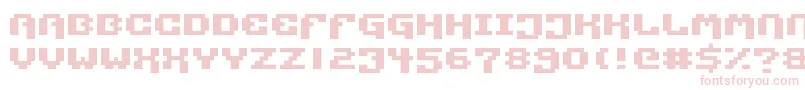 PixelTechnology-fontti – vaaleanpunaiset fontit