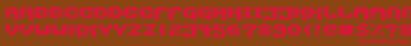 PixelTechnology Font – Red Fonts on Brown Background