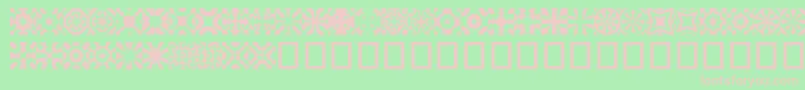 KitchenTile Font – Pink Fonts on Green Background