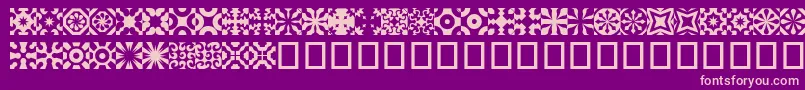 KitchenTile Font – Pink Fonts on Purple Background
