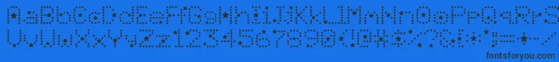 フォントDivo – 黒い文字の青い背景