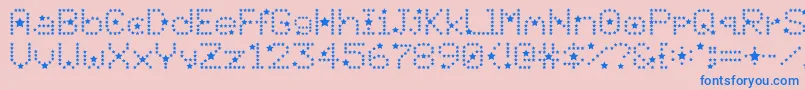 Divo Font – Blue Fonts on Pink Background