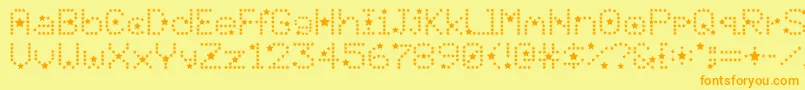 Divo Font – Orange Fonts on Yellow Background