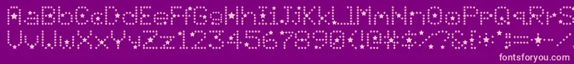 Divo Font – Pink Fonts on Purple Background