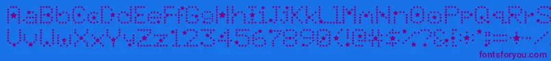 Divo Font – Purple Fonts on Blue Background