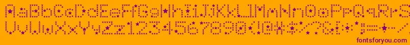 Divo Font – Purple Fonts on Orange Background