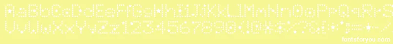 Divo Font – White Fonts on Yellow Background