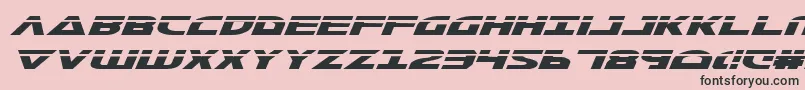 Шрифт Morsenkv2li – чёрные шрифты на розовом фоне