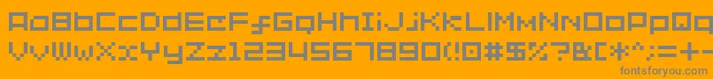 Шрифт Shakagraphics02 – серые шрифты на оранжевом фоне