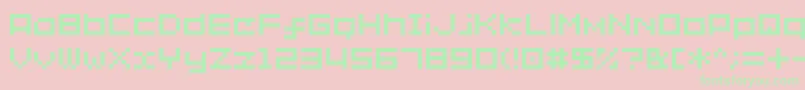 Shakagraphics02 Font – Green Fonts on Pink Background