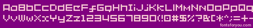 Shakagraphics02 Font – Pink Fonts on Purple Background