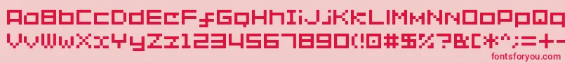 Shakagraphics02 Font – Red Fonts on Pink Background