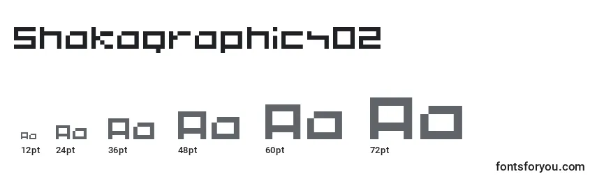 Размеры шрифта Shakagraphics02