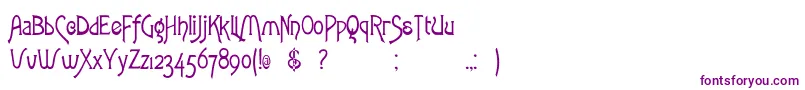 Rstoulouselautrec Font – Purple Fonts on White Background