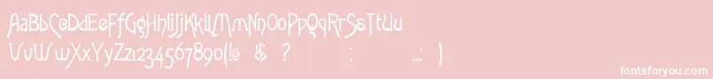 Rstoulouselautrec Font – White Fonts on Pink Background