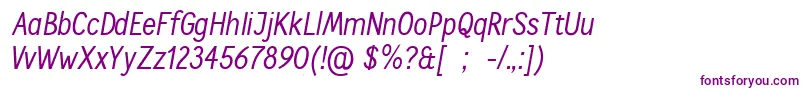 CallingcardsItSample Font – Purple Fonts on White Background