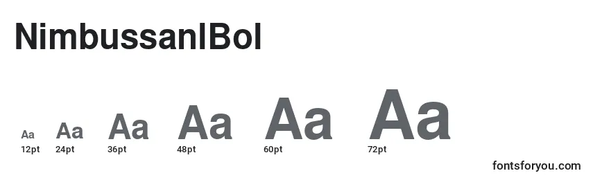 NimbussanlBol Font Sizes